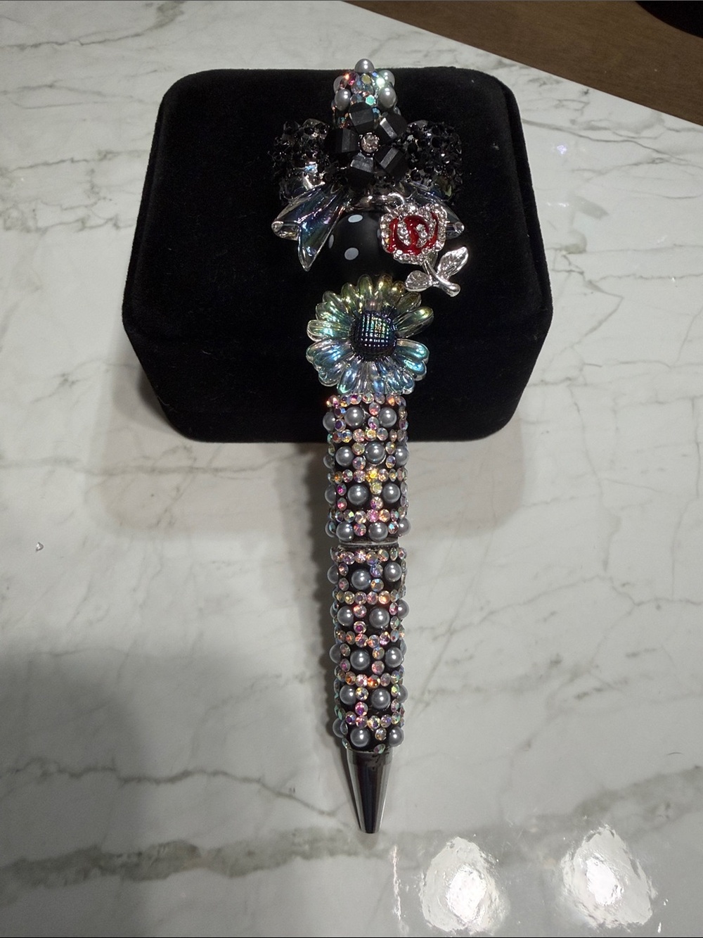 Handmade Rhinestone Beaded Pen